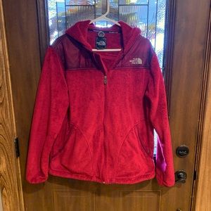 The North Face Hooded Osito Jacket, Burgundy